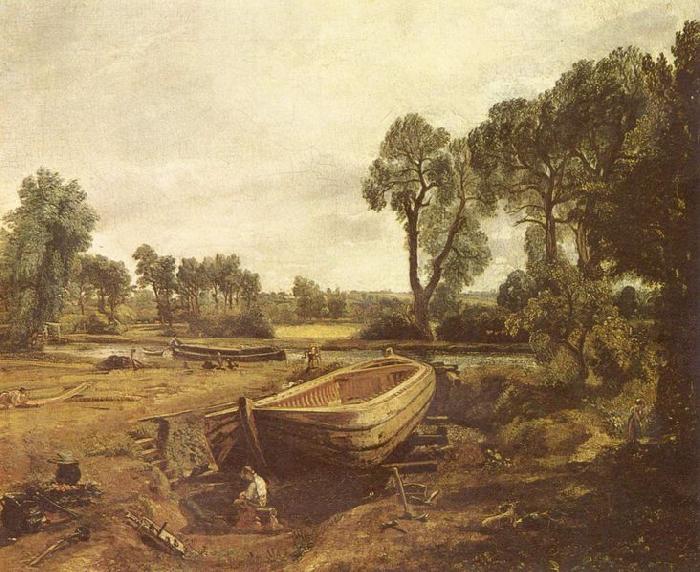 John Constable Bootsbau in Flatford Spain oil painting art